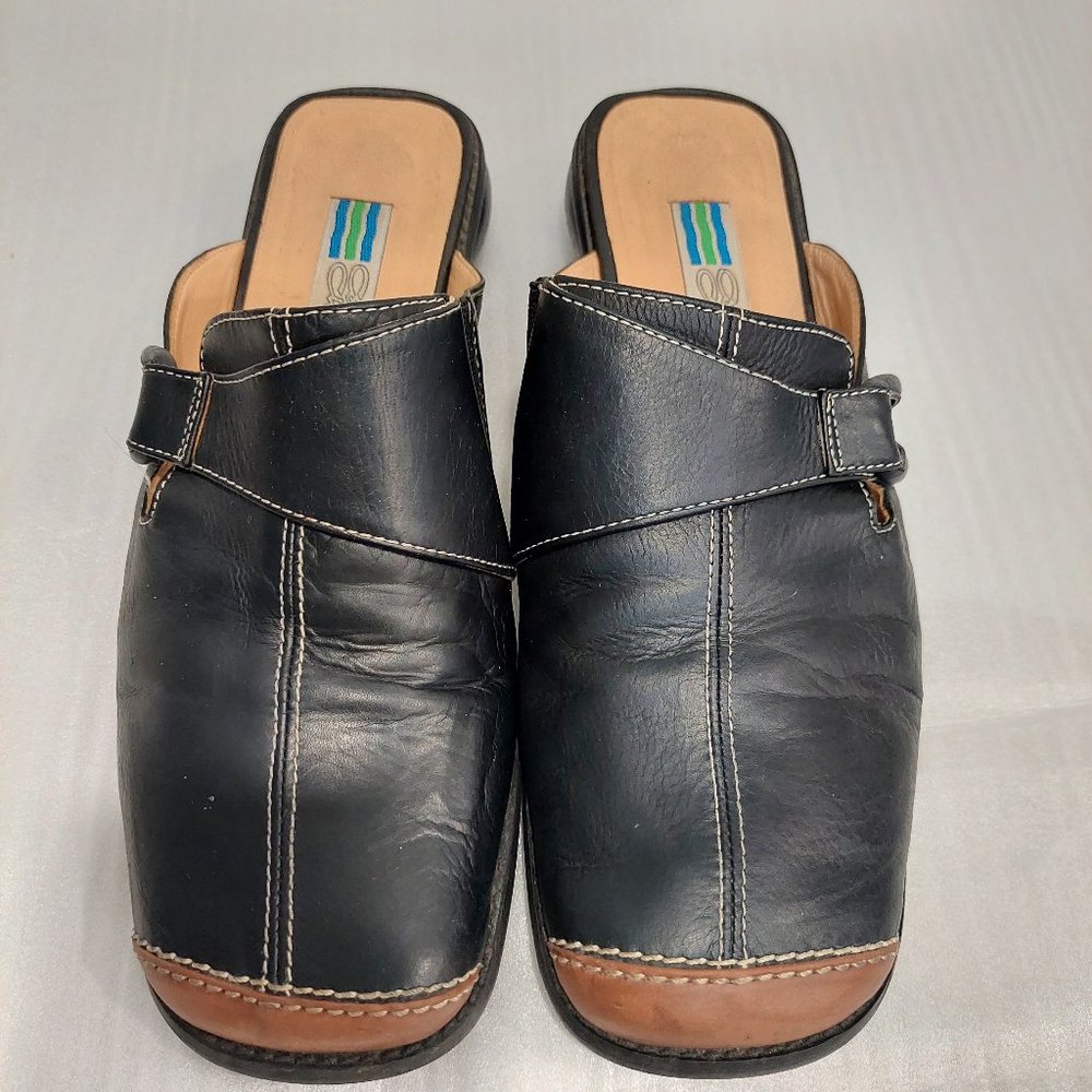 Y2K Arnold Churgin Women's Size 39 Made In Italy Leather Mules